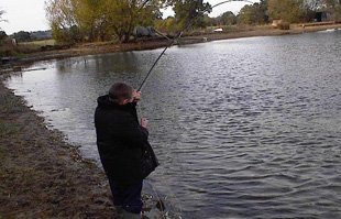 James aged around 7 years at Hayes Fishery
