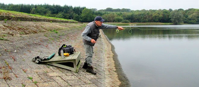 Arthur Macey on the Dam
