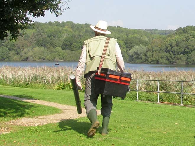 A Visitor On His Way to the Boats