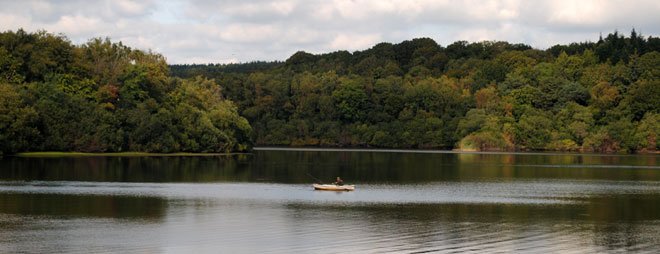 Winter Fishing at the Reservoir - November 2013